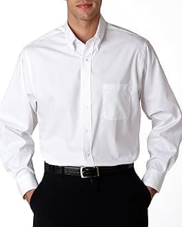 Van HeusenLong Sleeve Button Down Pinpoint Shirt