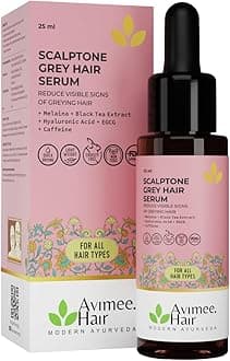 Scalptone Grey Hair Serum with Hyaluronic Acid & Caffeine | Toxin Free | Light-weight, Non-sticky & Odourless formula | For All hair types | 25 ml