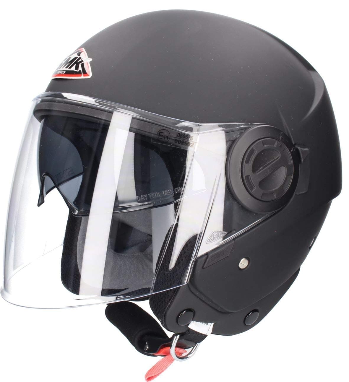 JET COOPER SMK HELMET DOUBLE MATT BLACK VISOR SIZE M
