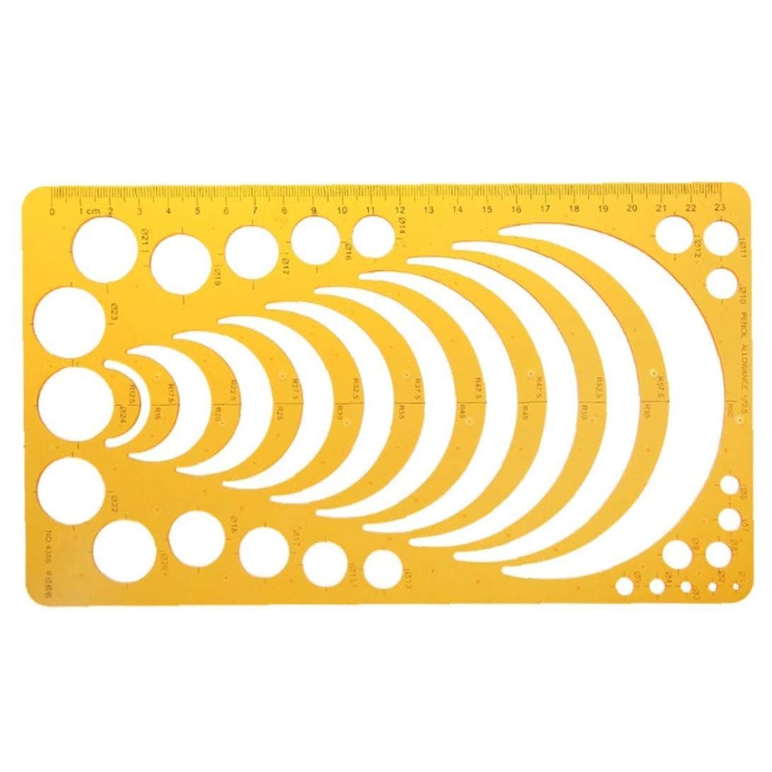 1pc Flexible Plastic Circle Radius Master Drawing Template Arc Template Stencil for Drawing Bendable Radius Template Ruler for Student