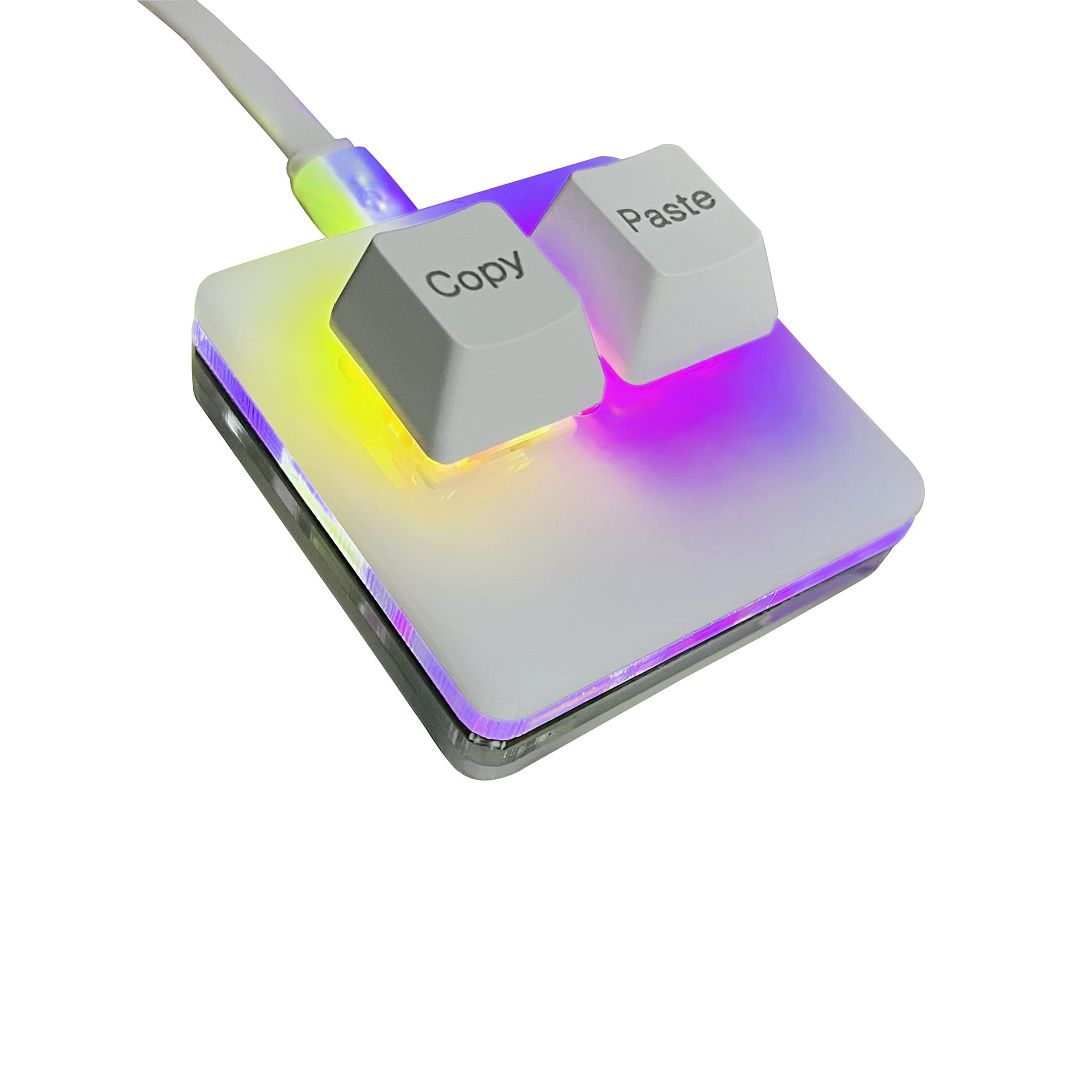 Copy and Paste 2-Key Keyboard SAYO OSU Keypad Hotswap One Handed Mechanical Gaming Keyboard Cherry Switch RGB Backlit Mini USB Keypad for macros or Rhythm Games