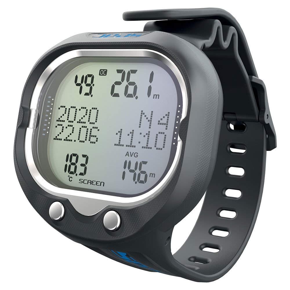 Screen, Scuba Wrist Dive Computer for 1 or 2 mixes and Freediving mode