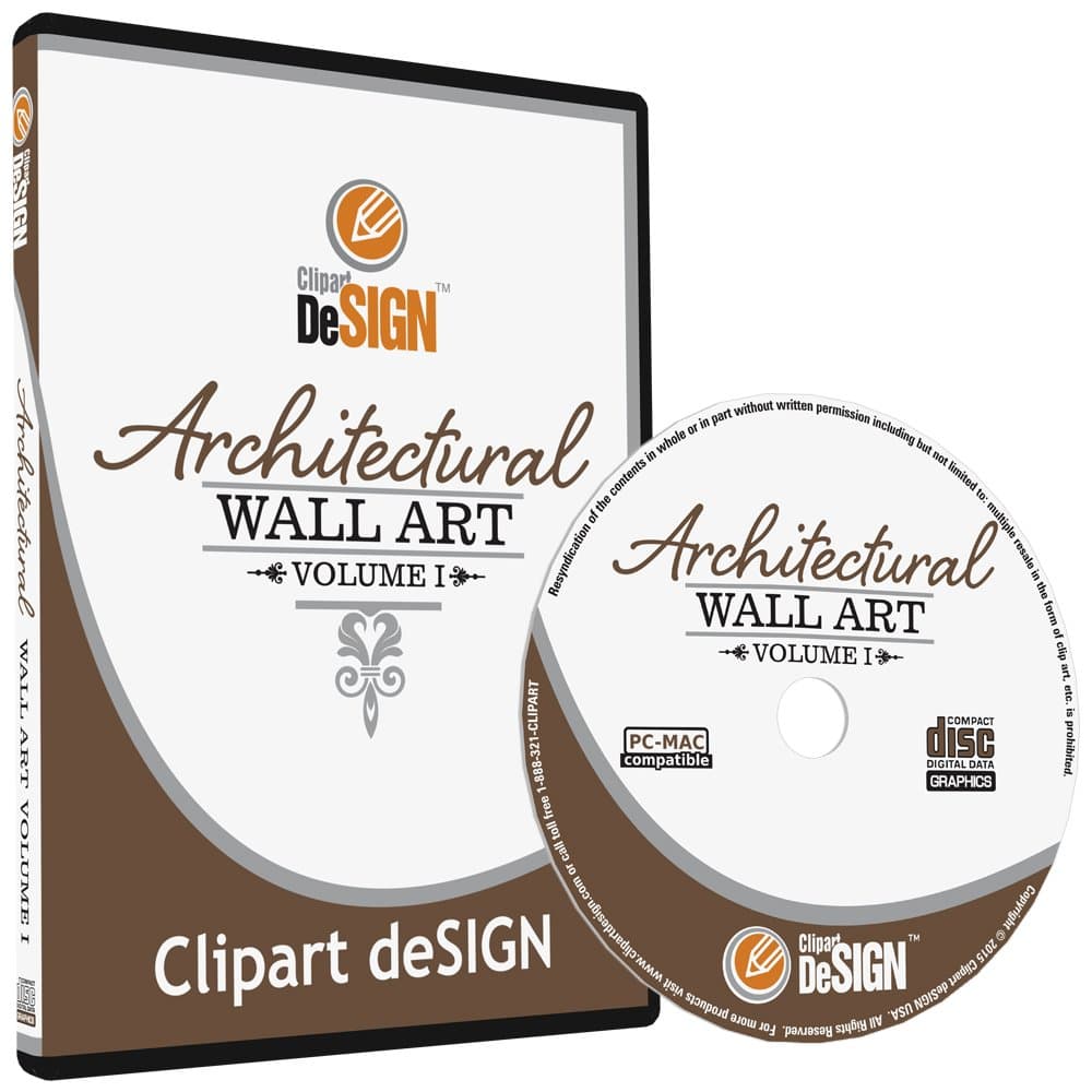 Wall Art Decal-Sticker Clipart-Vinyl Cutter Plotter Images-Vector Clip Art Graphics CD