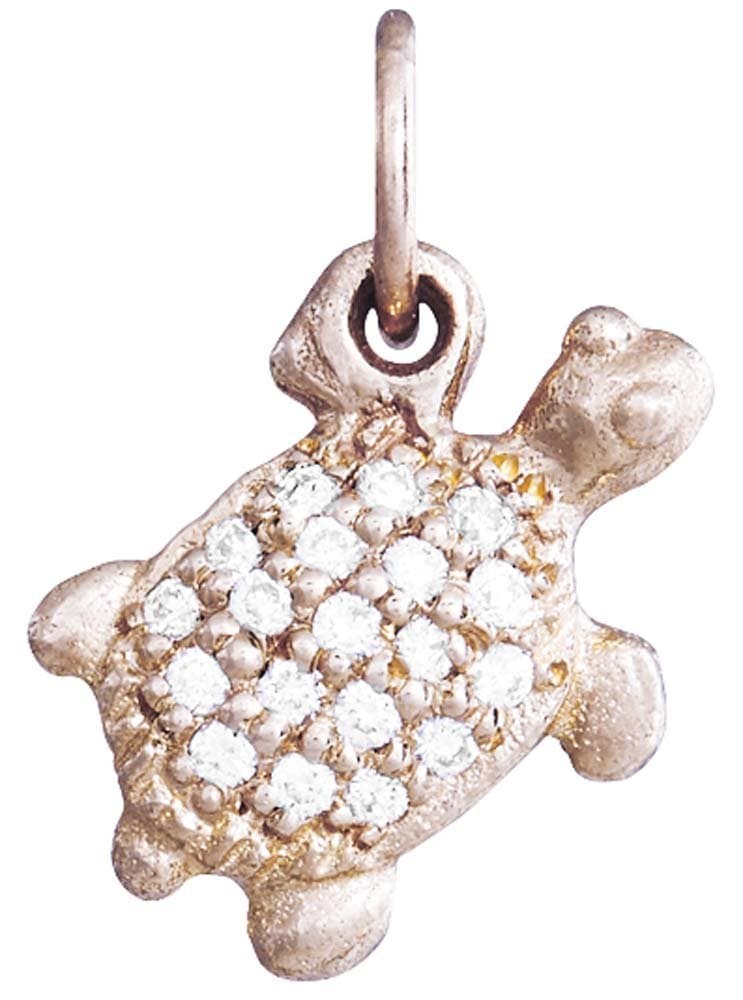 Helen Ficalora Turtle Mini Charm Pave Diamonds