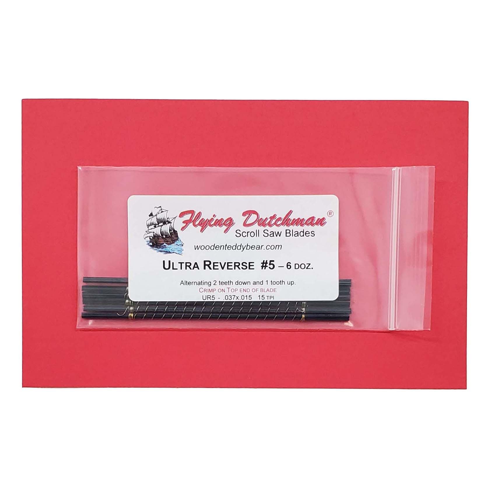 Flying Dutchman Ultra Reverse #5 Six Dozen Pinless Scroll Saw Blade Pack