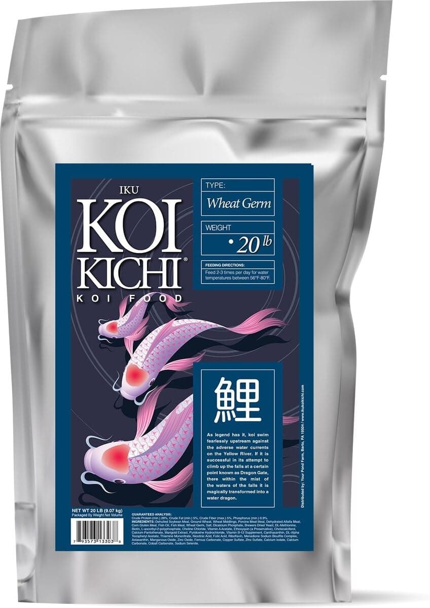 Iku Koi Kichi Wheat Germ Koi Fish Food, 20-Pound