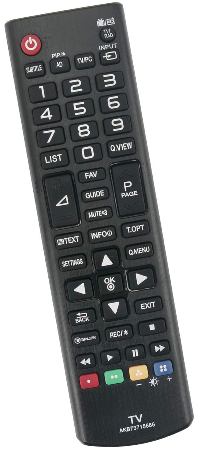 ALLIMITY AKB73715686 Remote Control Replace for LG Plasma TV 22MT44D 22MT47D 24MN43D 24MT55V 28MT47T 29MT45 32LF5610 32LN540B 32LY330C 40UF675V 42LF610 42LN543V 42LY330C 43LF540