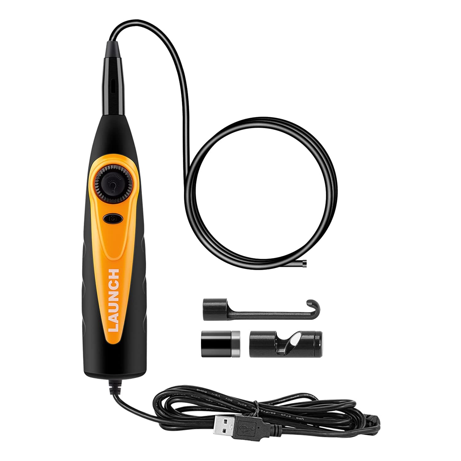 LAUNCH Tech VSP-600 USB Endoscope, 0.21 Inch Snake IP67 Waterproof HD Videoscope Borescope, Suitable for X431 V PRO3S+ Scanner & Android Phone, with 6 Adjustable LED Lights