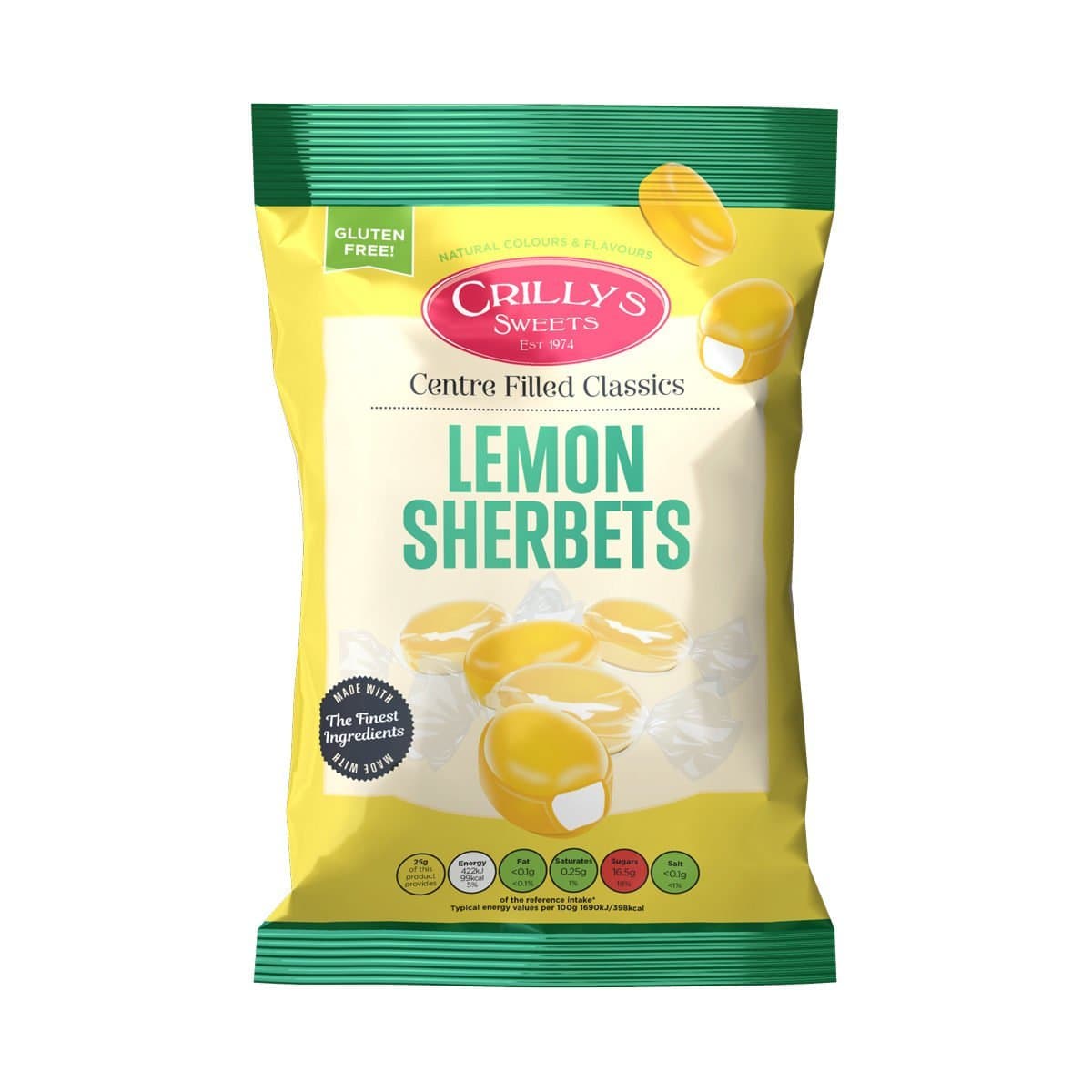 Crillys Lemon Sherbets (160g) British Sweets/Candy