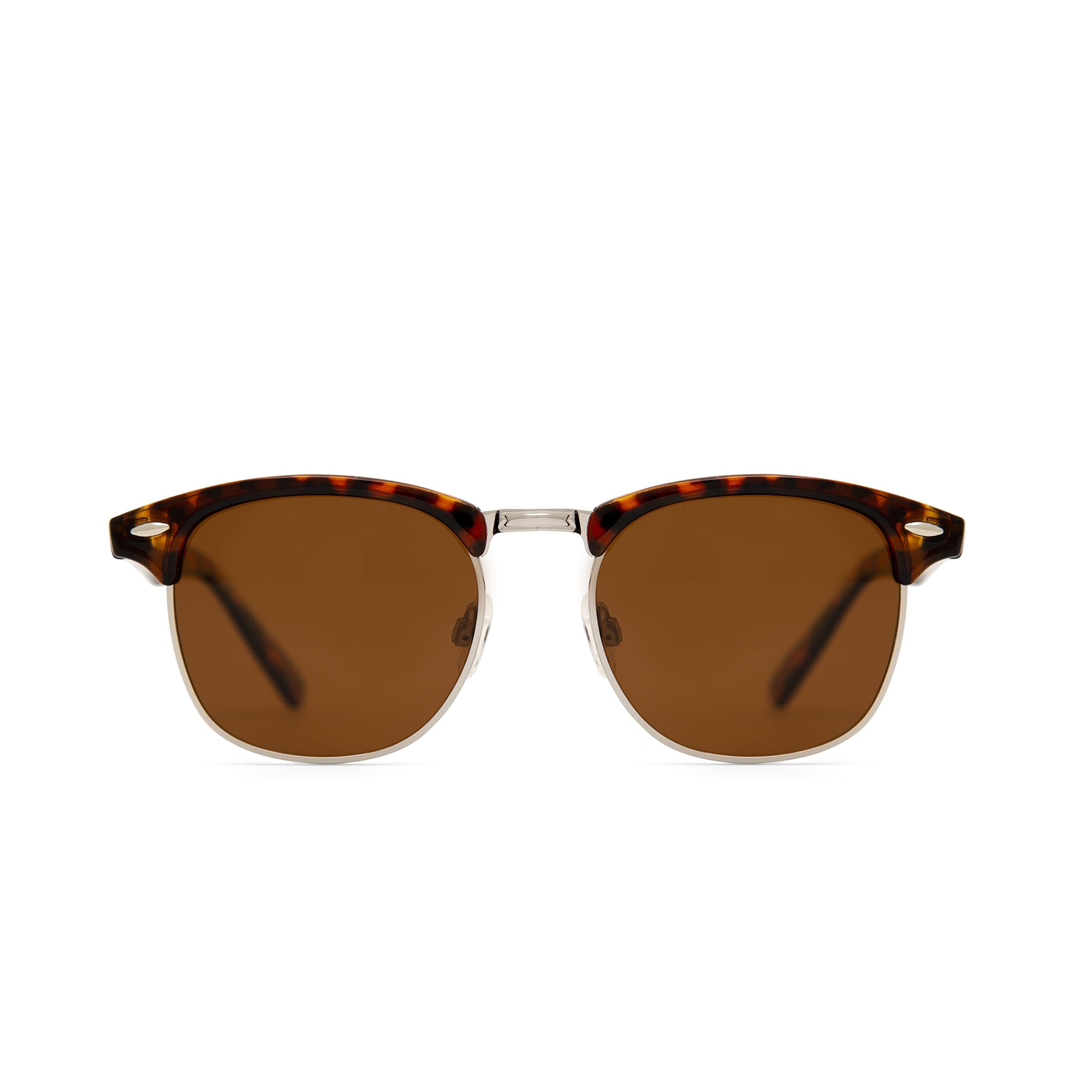 EVEE Classic Half Frame Polarized Semi-Rimless Sunglasses (NEERD)