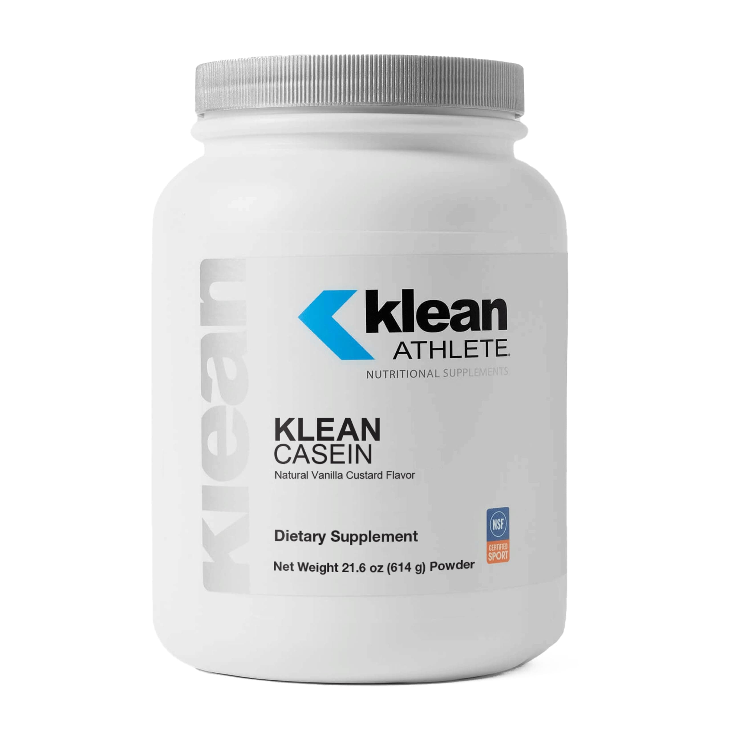 Klean Athlete | Klean Casein Protein | Designed to Help with Recovery and Reduce Muscle Breakdown.* | NSF Certified for Sport | 21.6 Ounces | Natural Vanilla Custard Flavor