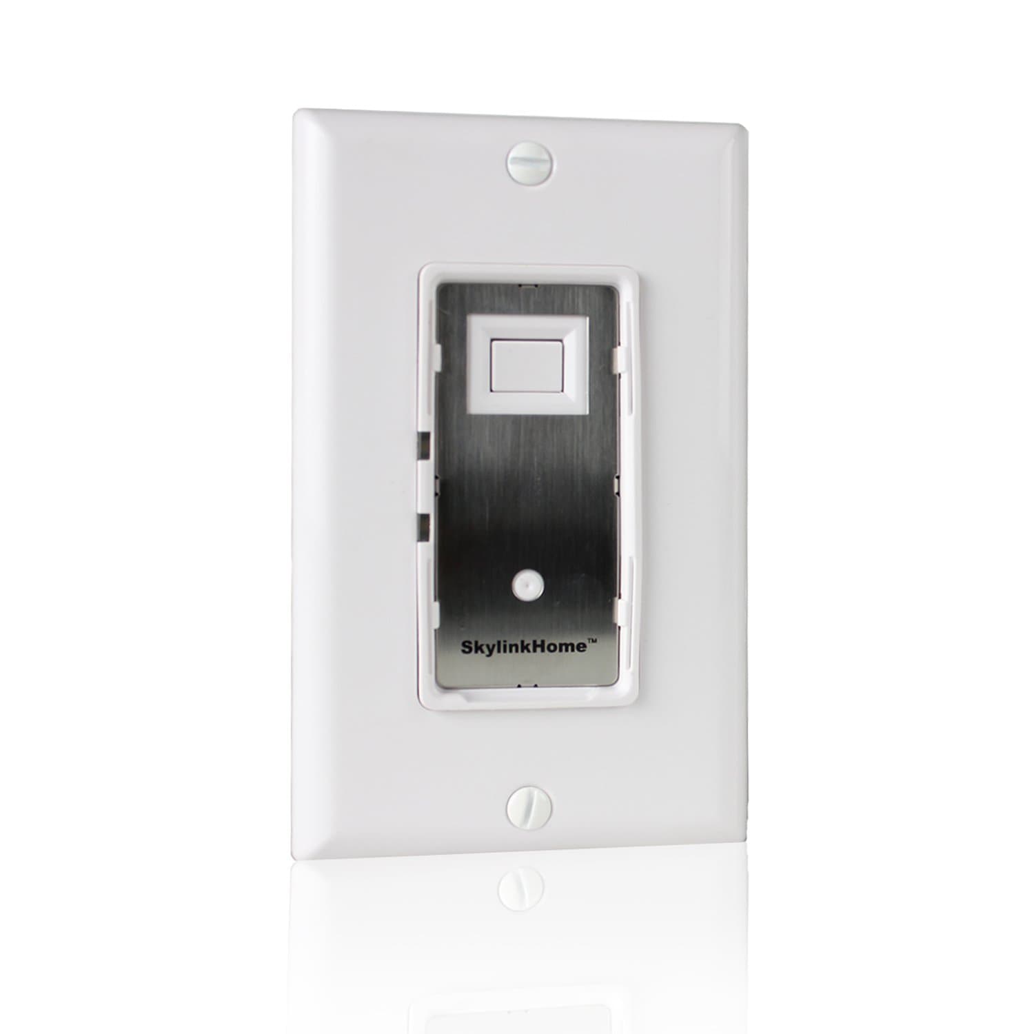 SkylinkHome WE-001 In-Wall On / Off Wall Switch Lighting Control Home Automation Smart Light Remote Controllable Light Receiver, SkylinkNet Compatible Easy DIY Installation without neutral wire,Off White