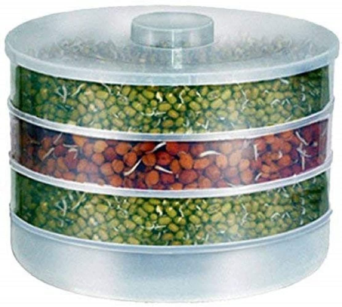 ROXA Sprout Maker | Sprout Maker Box | Hygienic Sprout Maker with 4 Container | Home Making Fresh Sprouts Beans for Living Healthy Life Sprout Maker 4 Bowl Sprout Maker for Home (4 Compartments)