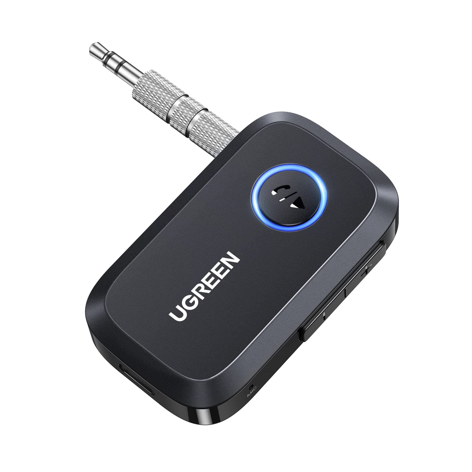 Bluetooth Adapter 5.4 for Car, Bluetooth Receiver 3.5mm Jack with Built-in Microphone for Car Stereo/Speaker/Home Stereo/Wired Headphones,15H Battery Life