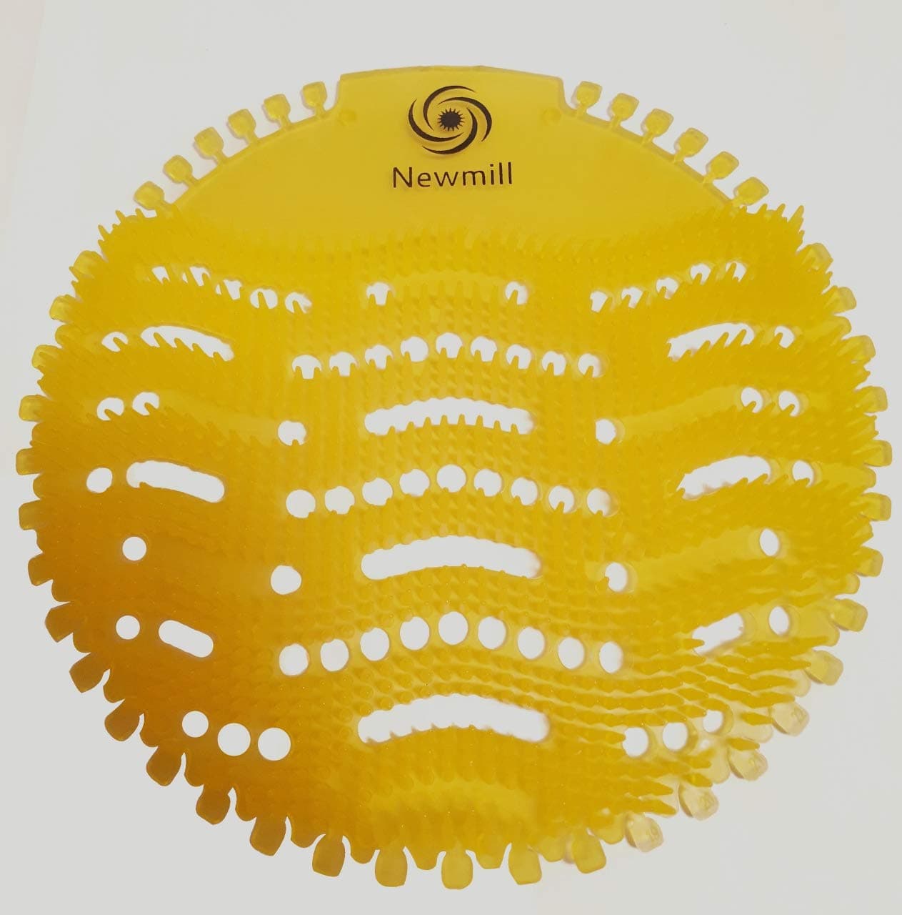 Urinal Screen Splash Mat. Multi Pack 10 Pieces. Tropical Mango Fragrance. Long Lasting Fresh Scent. Better Design With Longer Bristles. Combats Unpleasant Odours. Fantastic Value.