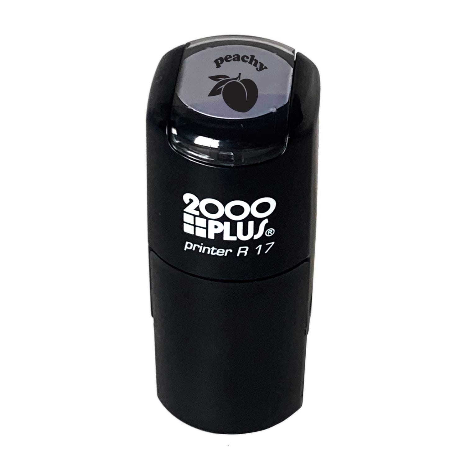Peachy Stamp / 2000 Plus Self Inking Teacher Reward Stamper/Black Imprint Peach Fruit School Planner Worksheet Homework Test Stamp