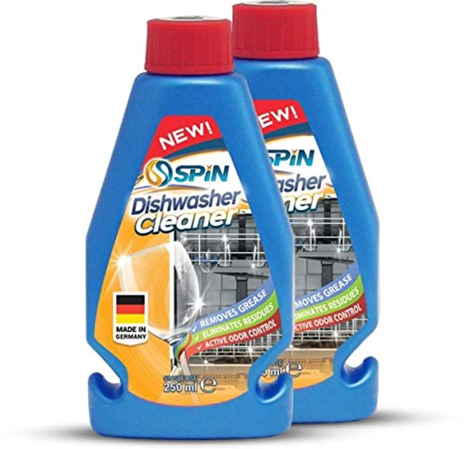 SPIN Dishwasher Machine Cleaner 250 ml x 2 - Made in Germany