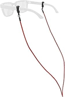 Chums Braided Leather Eyewear Retainer - Genuine Leather Eyeglass Chain to Secure Sunglasses