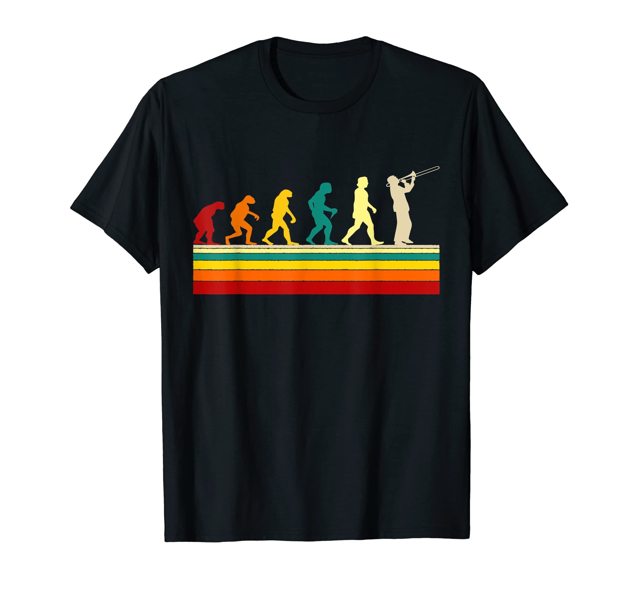 Evolution LustigesTrombone Evolution Trombone Music Funny T-Shirt