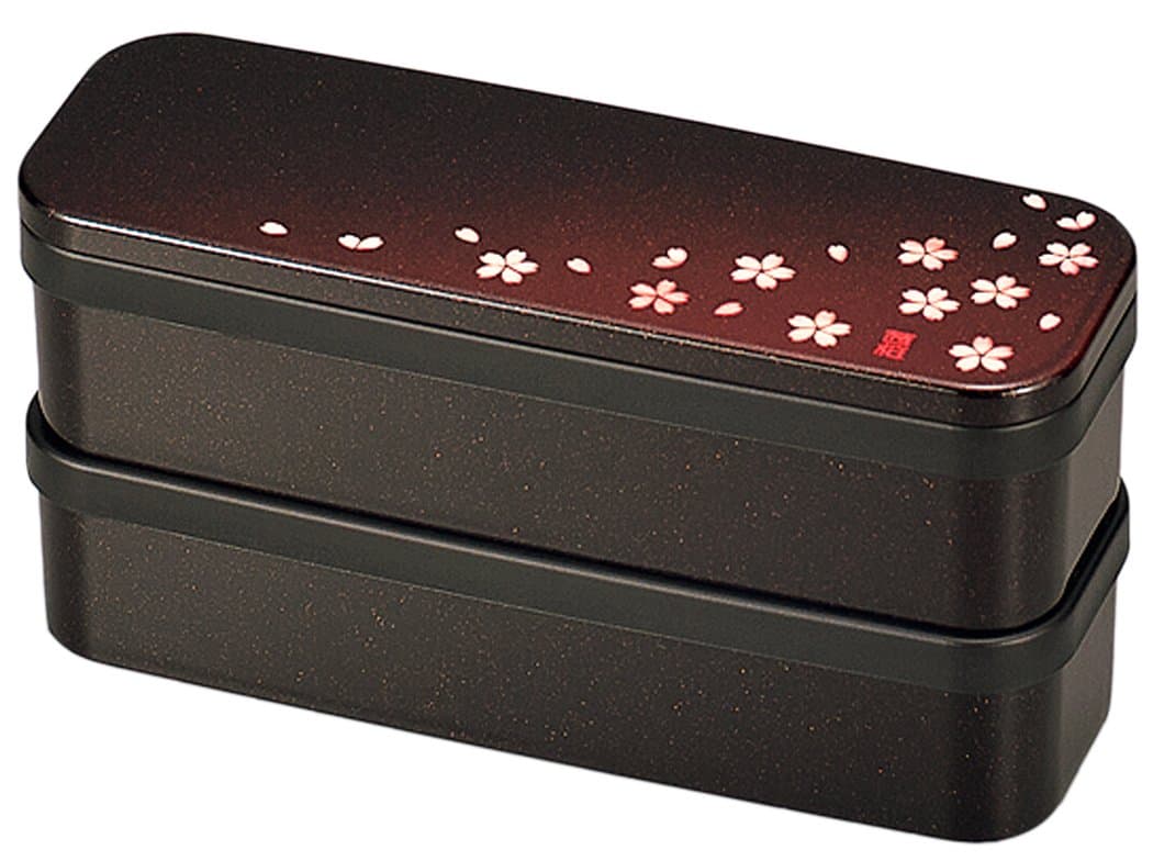 Hakoya Slim Two-stage Lunch Akane Sakura Red