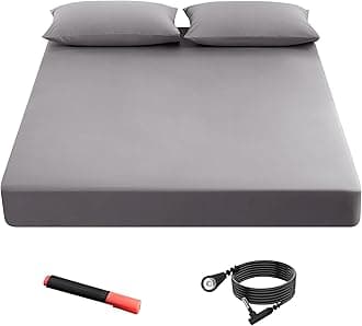 Grounding Fitted Sheets 90% Organic Cotton+10% Pure Silver Fiber, Grounded Sheets with Grounding Cord, Bed Grounding Kit for Healthy Sleep Therapy (Gray, (60 * 80.2 * 15 inch))