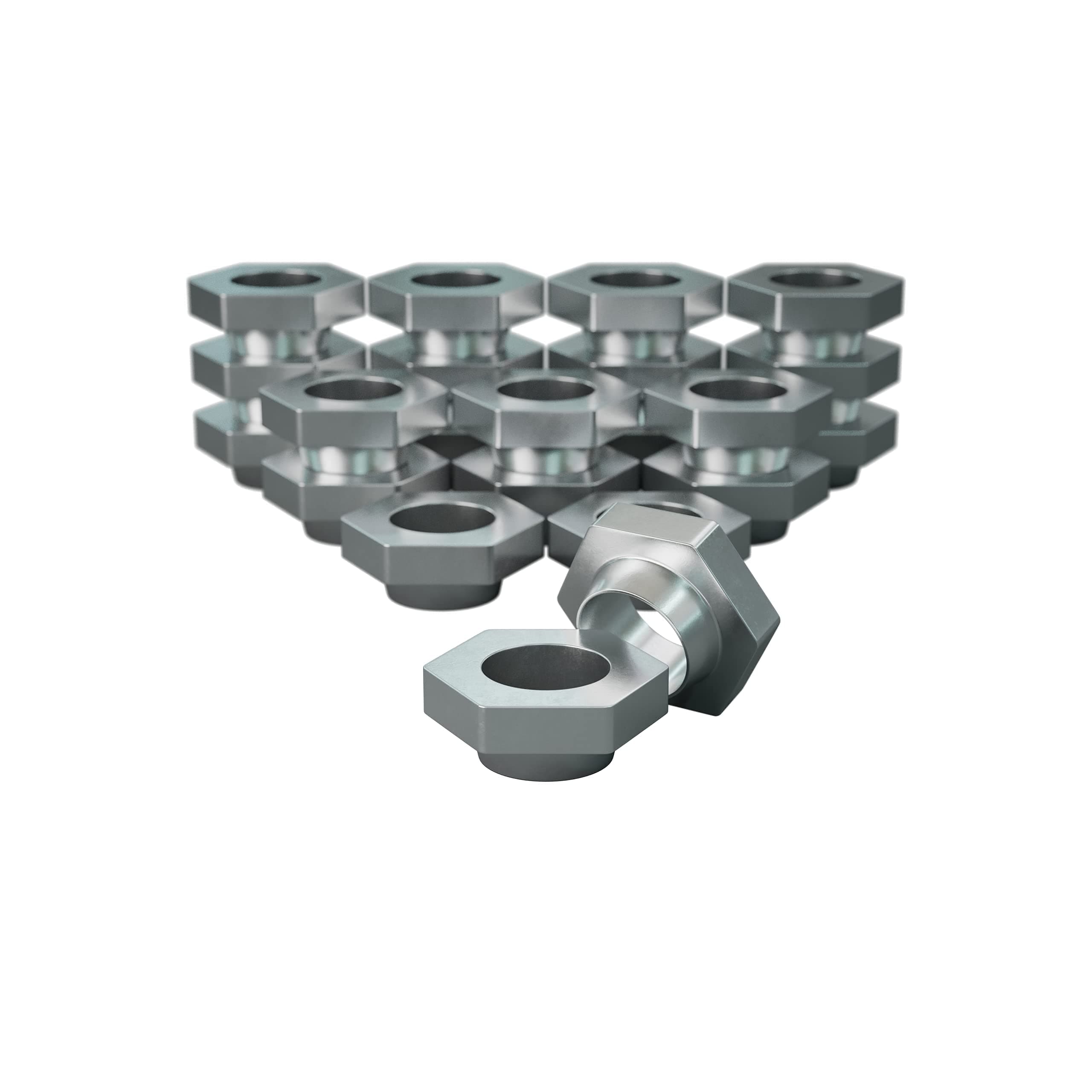 TN25 (8mm Hole) Thin Nuts - Pack of 25 - Professional Stud Extraction - Broken Manifold Removal - Tight-Clearance Areas
