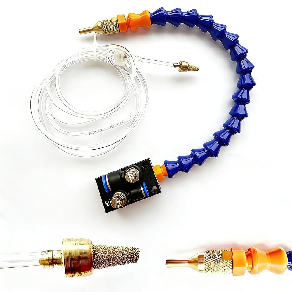 Upgrade Version Mist Coolant Lubrication Spray System for Metal Cutting Engraving Cooling Sprayer Machine for Air Pipe CNC Lathe Milling Drill