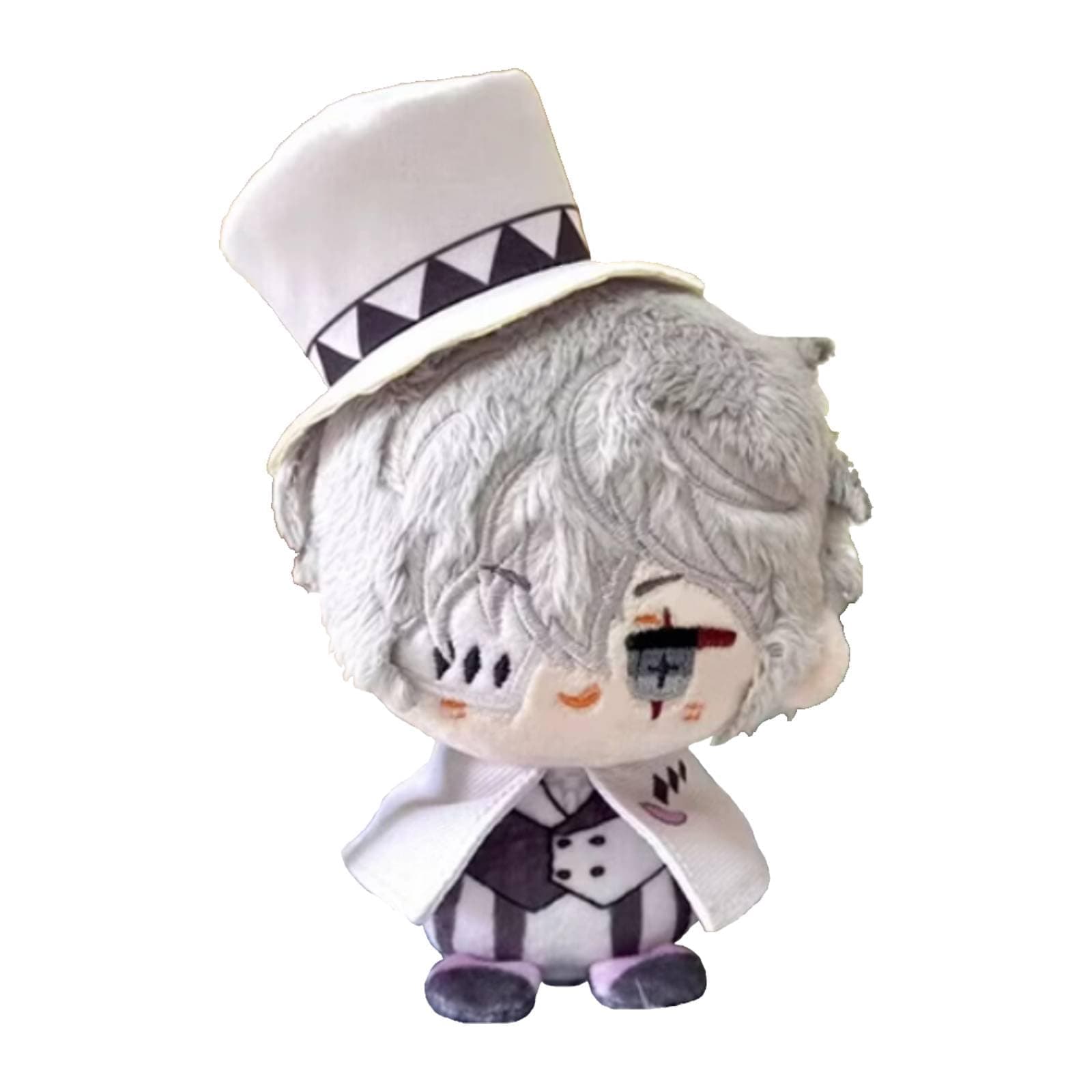 Anime Plush Keychain for Backpack, 4" Cute Chibi Plush Figure Key Chain Anime Charms, Dazai Chuuya Gogol Plush for BSD Fans (Nikolai Gogol)