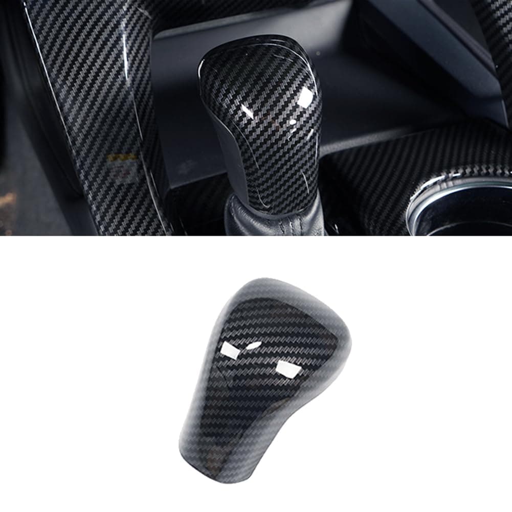 No Adhesive Snap-on Gear Shift Knob Cover Trim Protector Cap Glue-free for Toyota 2018 2019 2020 2021 2022 2023 2024 2025 2026 Camry 2019-2022 2023 2024 2025 2026 Corolla 2019-2022 Avalon Accessories