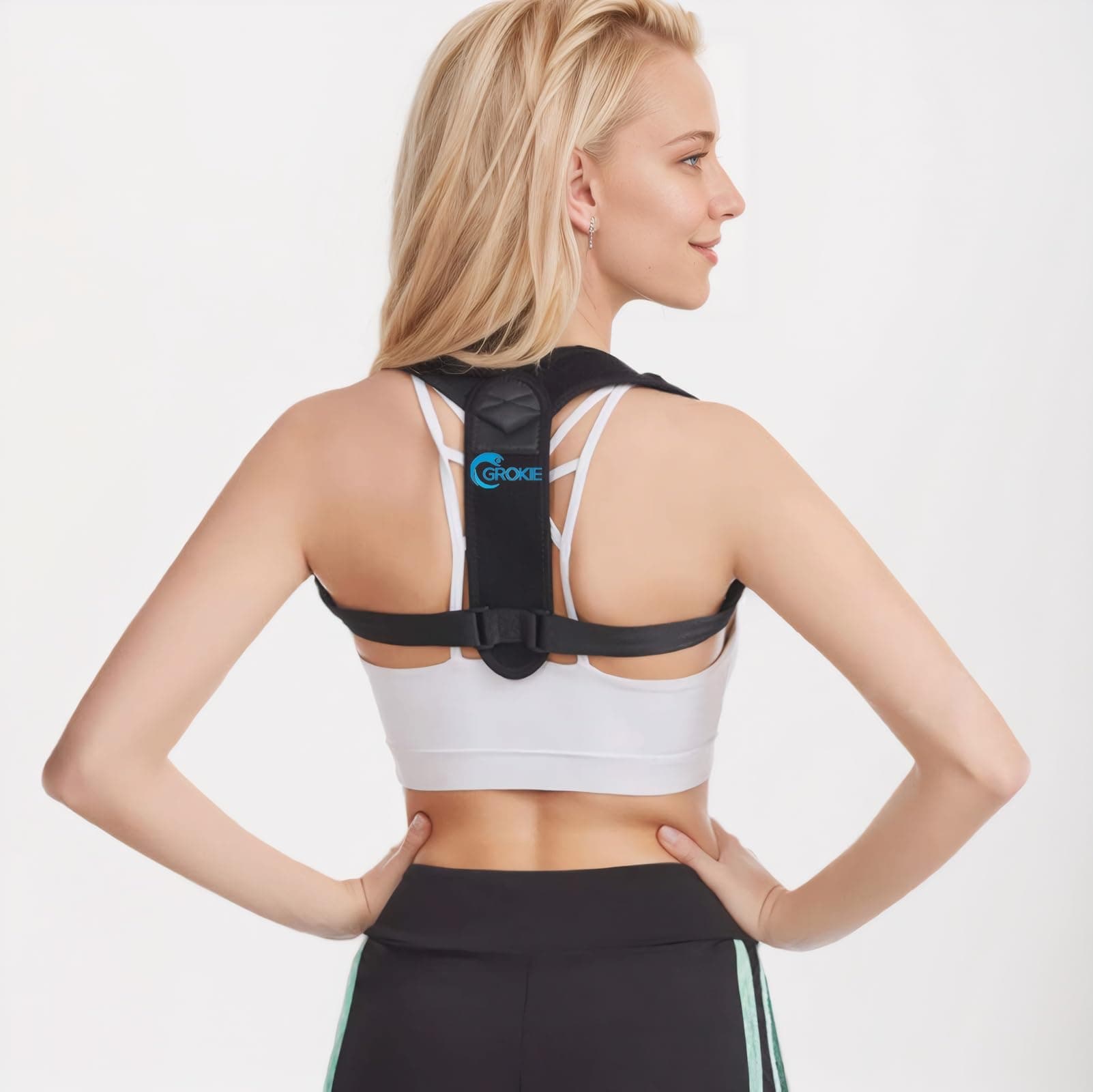Posture Corrector for Women and Men – Adjustable Back Brace for Posture Support, Upper Back, Clavicle and Shoulder Support, Comfortable and Breathable Back Straightener for Pain Relief (Medium)