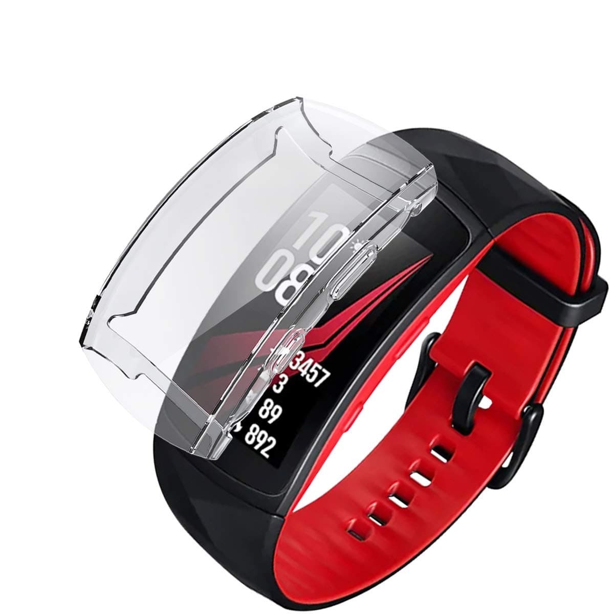 Screen Protector Case for Samsung Gear Fit 2 Pro,TPU Full Protection Scratch Resistant Cover Film for Samsung Gear Fit2 Pro/Fit 2 Accessories (Clear)