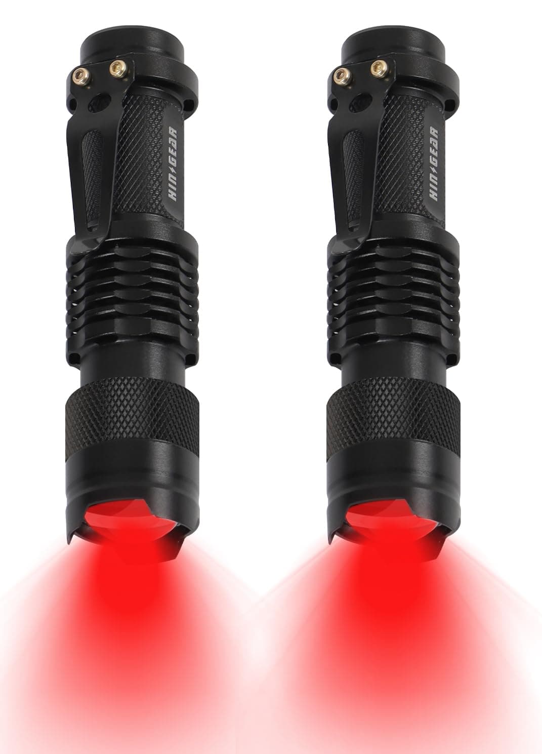 2 Pack Red Flashlight LED Single Mode Light 1 Mode LED Torch Scalable Red Light Flashlight for Astronomy Aviation Night Observation (Powered by Single AA Battery, Not Included)