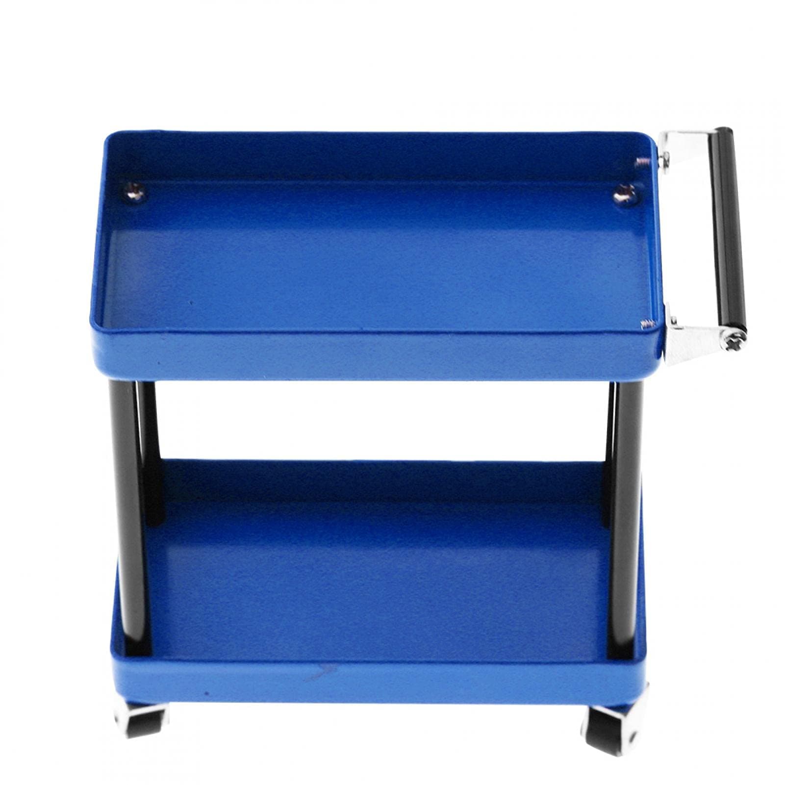 Jovenn Tool Trolley, Reliable and Practical Tool Cart Shelf Compatibile Easy To Assemble for RC Accessories for 1/8 1/10 1/12 1/1 for Workshop Garage(blue)
