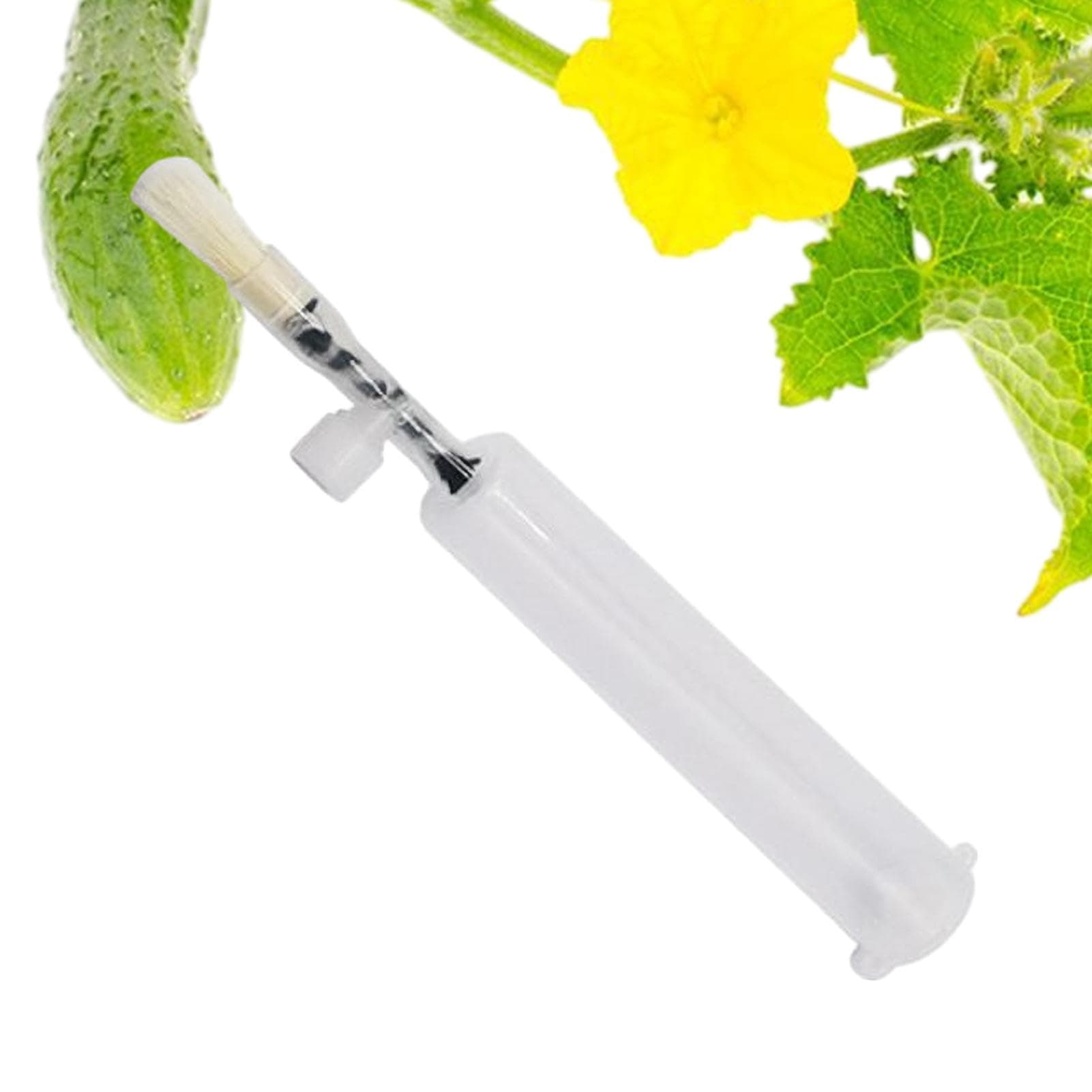 Vegetable Pollinator, Manual Pollinating Tool, 2 Artificial Pollination Brush, Plants Pollen Brush, Fruit Duster Device, Hand Pollination Tool, Pollinator Cleaning Brush for Plants