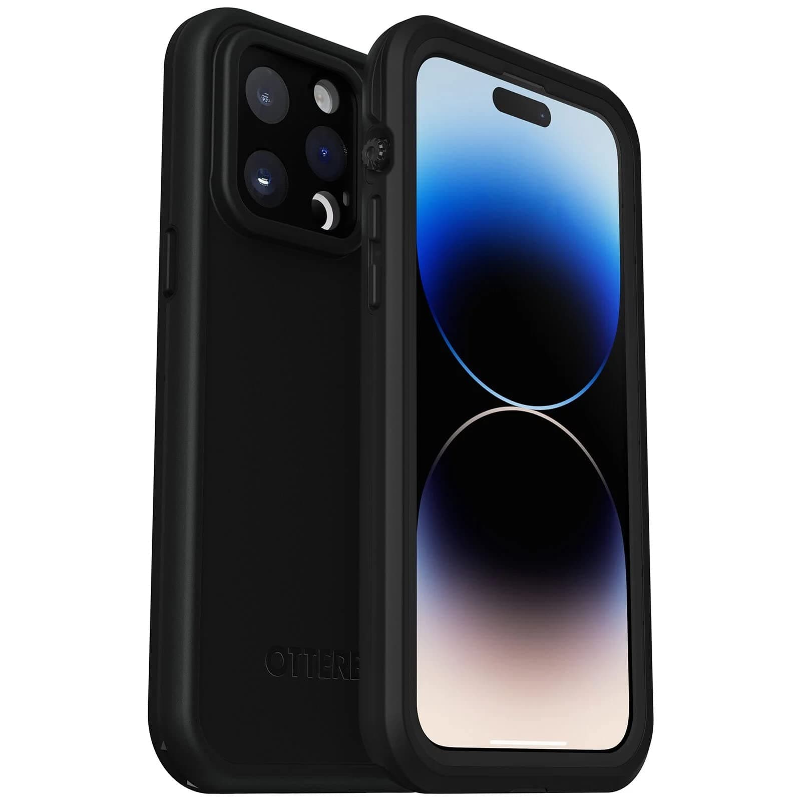 OtterBox Fre Case for iPhone 14 Pro Max for MagSafe, Waterproof (IP68), Shockproof, Dirtproof, Sleek and Slim Protective Case with Built in Screen Protector, x5 Tested to Military Standard, Black
