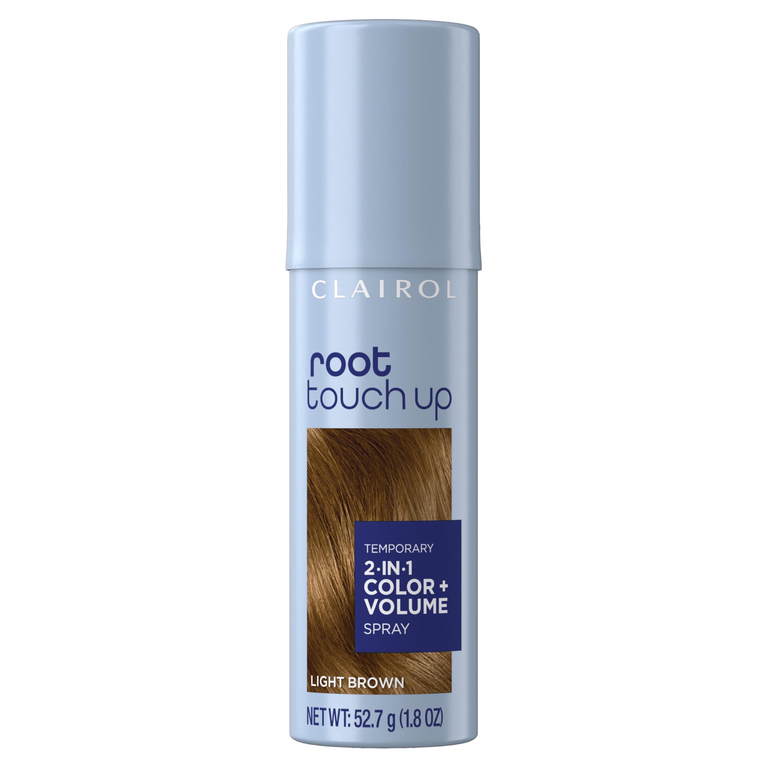 Root Touch-Up Color + Volume 2-in-1 Temporary Spray, Light Brown Hair Color, Pack of 1