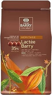 Cacao Barry Heritage Lactee Barry Equilibre Milk Chocolate Pistoles 11 lb. WS-409BP35LBEQ-NF