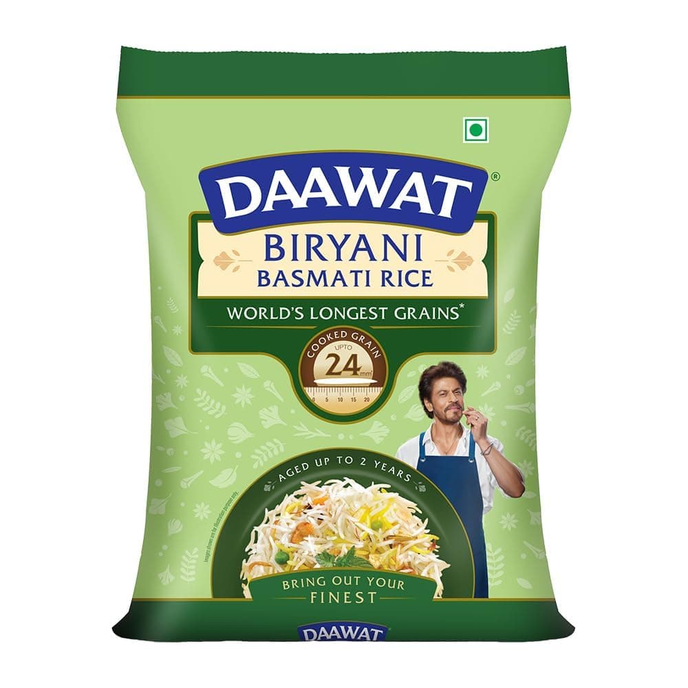 Daawat Extra Long Indian Basmati Rice, 5 Kg