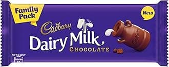 Cadbury Dairy Milk Chocolate Bar, 130 gm Family Pack - (Pack of 5)