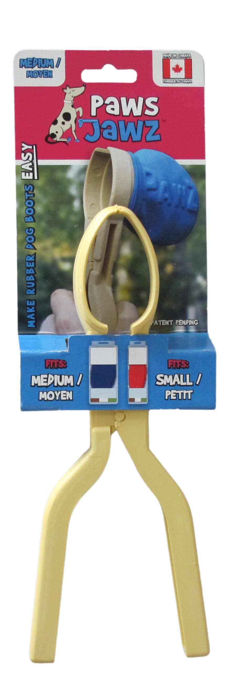 Slip into Dog Booties with One Hand | Fitting Tool for Paws Dog Boots & Other Booties for Hot Pavement, Rain, Winter & Snow Protection; Paws Jawz Medium for Small or Medium Booties