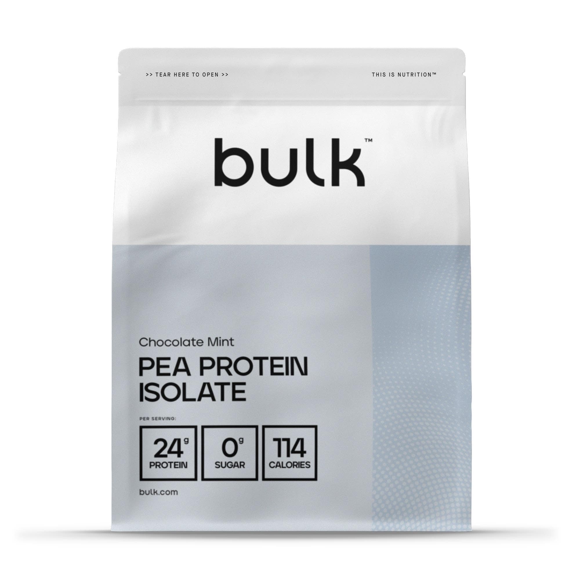 Bulk Pea Protein Isolate Powder, Vegan Protein Shake, Chocolate Mint, 2.5 kg