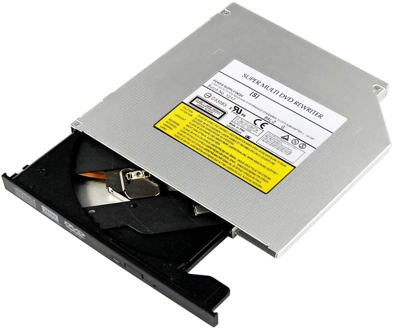 Internal 9.5mm Slim SATA 8X DVDRW CD DVD RW ROM Burner Writer M-Disc Laptop Super Multi PC Mac Tray Loading Optical Drive Device for ACR Asus HP Dell Lenovo Tosbia Lenovo