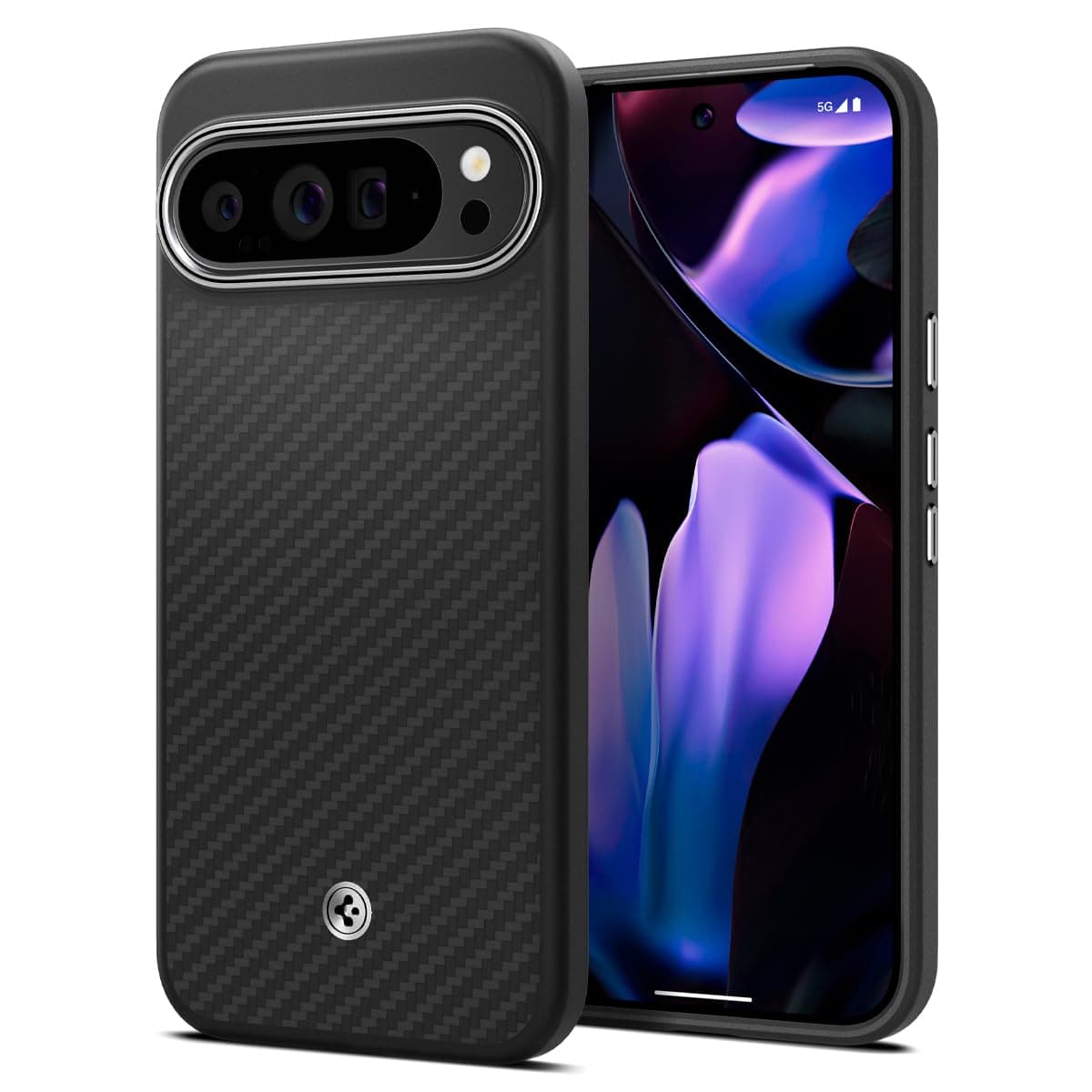 Spigen Enzo Aramid Designed for Pixel 9 Pro XL Case (2024) [Military-Grade Protection] - Matte Black