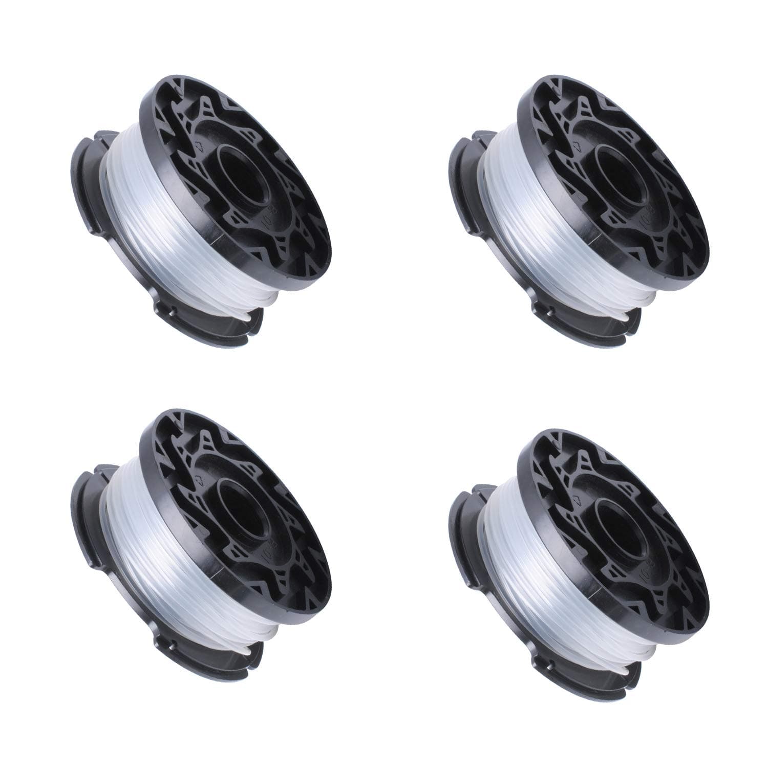 PowekaA6485 A6481 Spool Line Compatible with Black Decker Reflex Strimmer Replace ST5530-GB GLC3630L20-GB STC1820PC-GB BESTA530-GB BESTA525-GB - Pack of 4