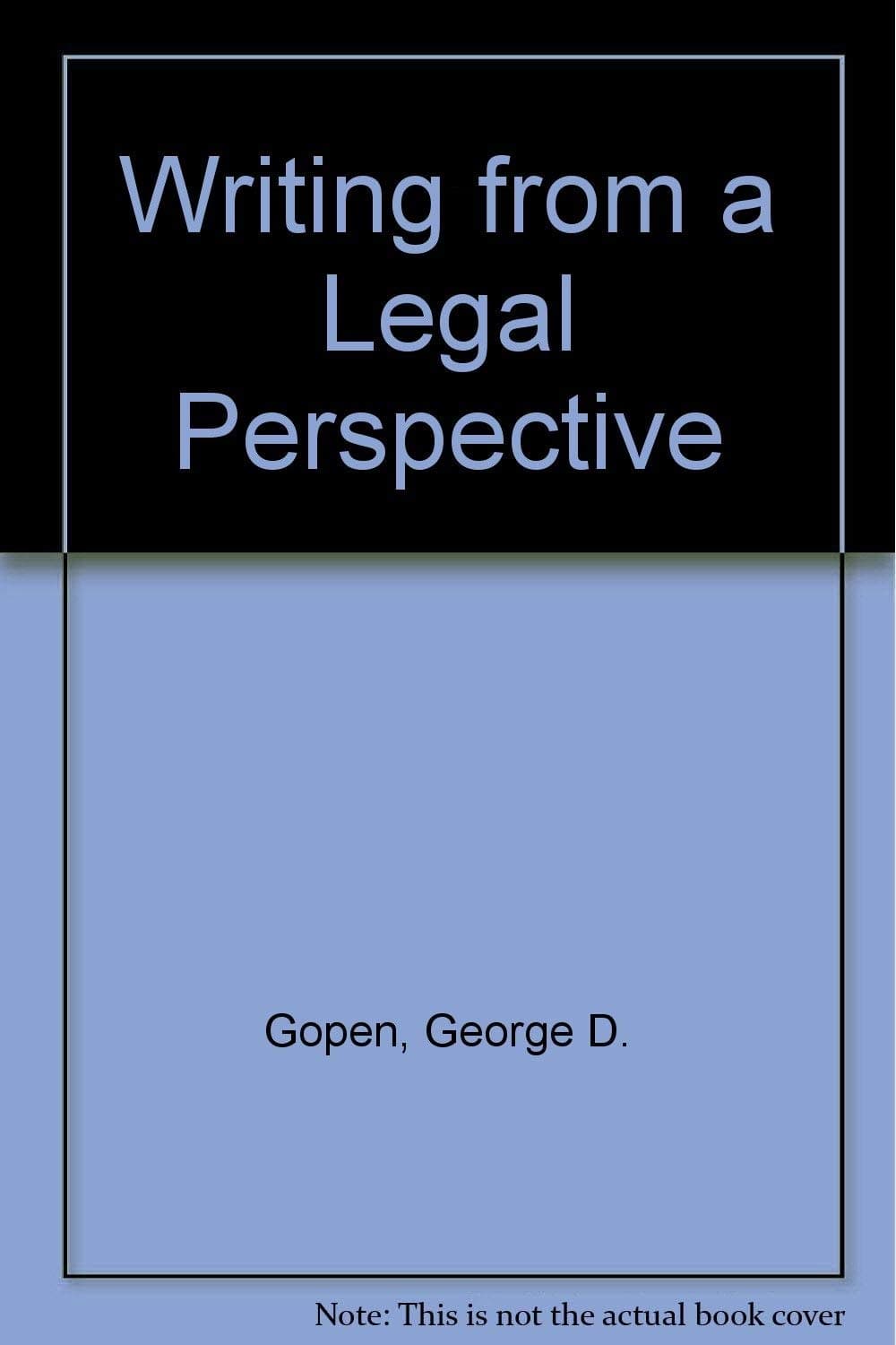 Writing from a Legal Perspective
