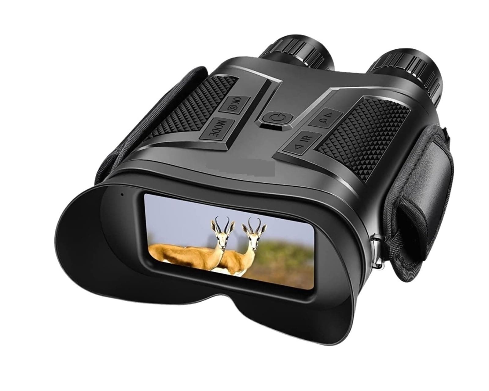 Adjustable and Clear View Night Vision Goggles, Night Vison Binoculars Googles 64G 1080P 800M Dark Review 8X Digital 5X Optical Magnification Device for Hunting Wildlife Easy to Use, for Casual Observ