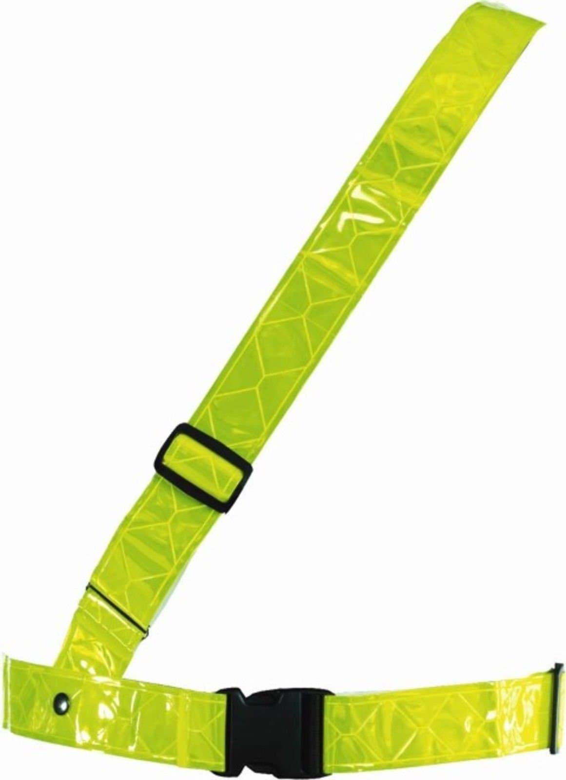 WOWOW VERY HIGH QUALITY HI VIS SAM BROWNE BRIGHT REFLECTIVE HI VIZ FLUORESCENT YELLOW