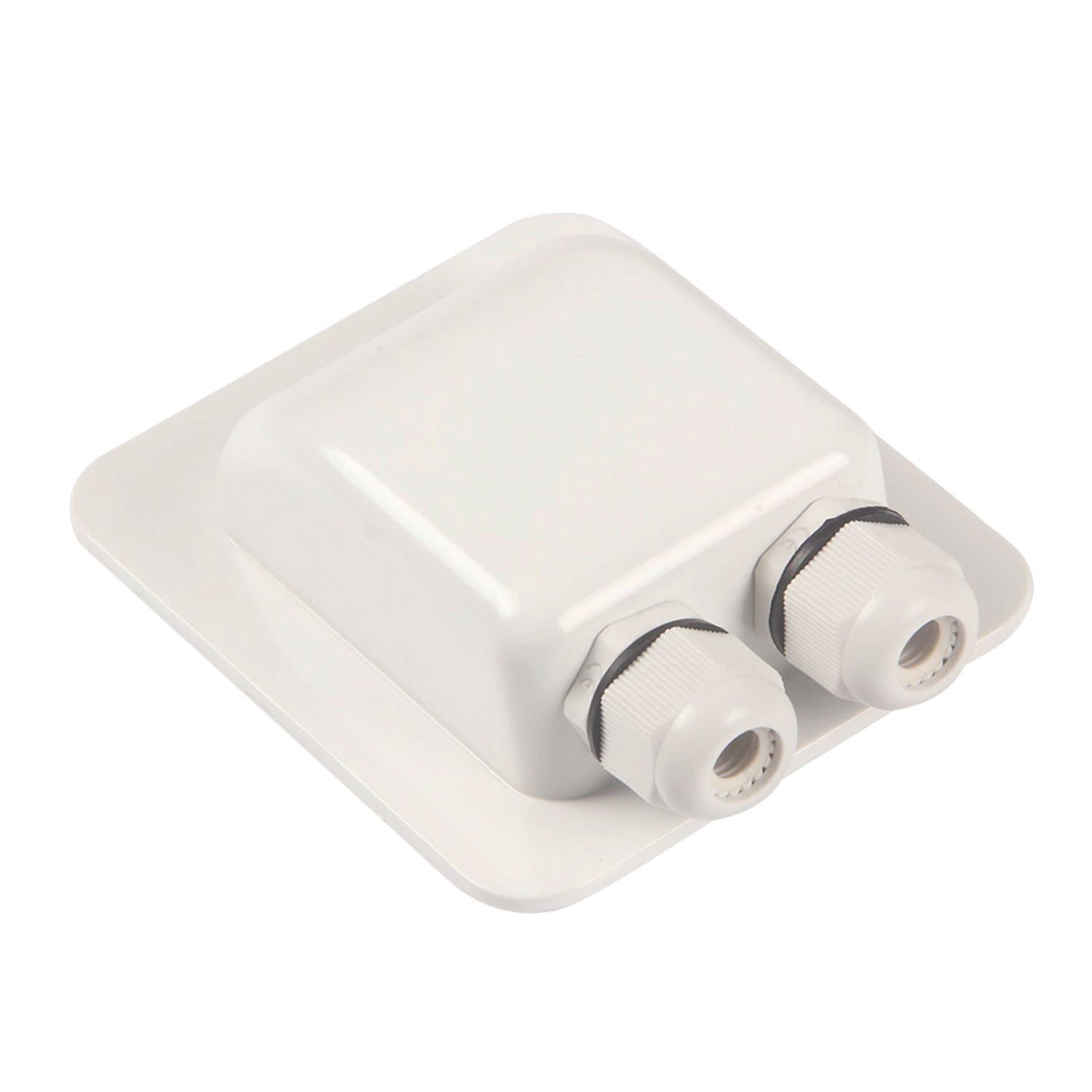 Waterproof ABS Double Cable Entry Gland for Panels,Motorhomes,Caravans,Boats- for All Cable Types 6mm² to 12mm²