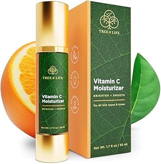Moisturizer, Hydrating, Anti-Aging, Reduces Dark Spots & Fine Lines, Brightens, Firmer and Smoother Skin Non Greasy - Vitamin C 1.7 Fl Oz