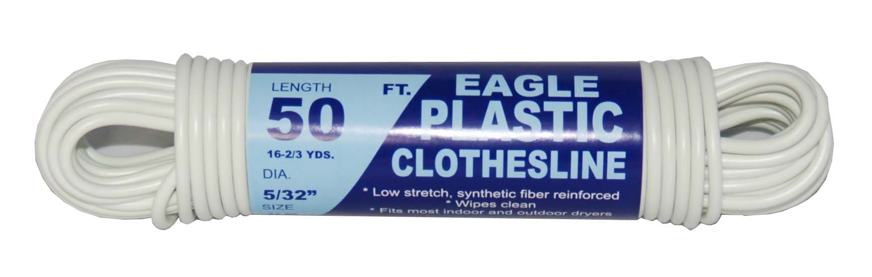 T.W . Evans Cordage Co. 775-050-03 Eagle Plastic Clothesline, 5/32-Inch x 50-Feet